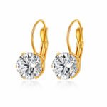 siknakit-crystal-drop-zlati-viseci-uhani-s-cirkonom-bela-podlaga Crystal Drop zlati viseči uhani z večjim cirkonom Šik nakit