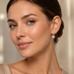 siknakit-crystal-drop-zlati-viseci-uhani-s-cirkonom-closeup-na-usesu
