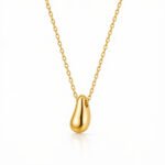 Golden Drop zlata verižica s kapljičnim obeskom Šik nakit