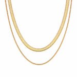 siknakit-zlata-dvojna-verizica-herringbone-duo-gold-bela-podlaga Herringbone Duo Gold zlata dvojna Herringbone verižica Šik nakit