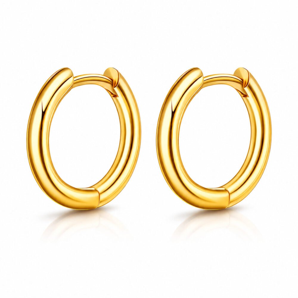 siknakit-zlati-uhani-essential-sleek-hoops-bela-produktna Essential Sleek Hoops tanki zlati obročasti uhani Šik nakit