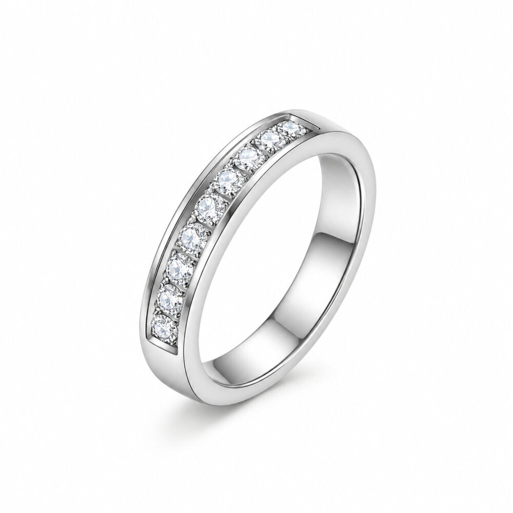 sik-nakit-srebrni-prstan-crystal-row-silver-bela-produktna Crystal Row Silver srebrni prstan z nizom okroglih cirkonov Šik nakit