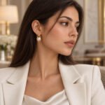 sik-nakit-pearl-embrace-gold-zlati-vticni-uhani-z-biserom-in-organskim-okvirjem-quiet-luxury-bel-blazer