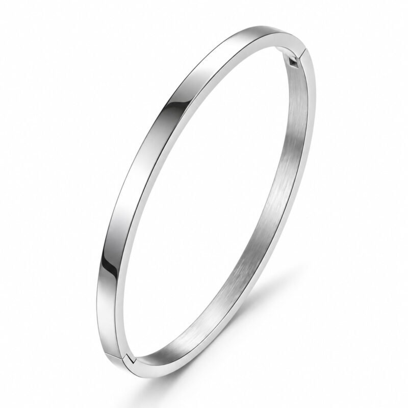 Pure Line Bangle Silver – srebrna gladka bangle zapestnica