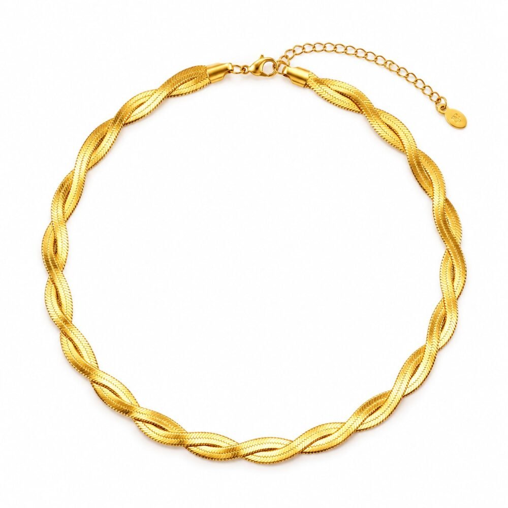 sik-nakit-twist-herringbone-gold-zlata-prepletena-herringbone-verizica-bela-podlaga