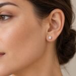 siknakit-crystal-lock-zlati-vticni-uhani-s-cirkonom-in-navojnim-zapiranjem-closeup-na-usesu-spredaj