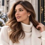 Crystal Spark zlati vtični uhani s kapljičastim cirkonom v zimskem city chic stylingu